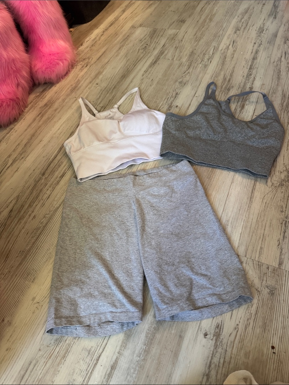 Women's Gray Lounge Tank and Shorts Set - Versatile Everyday Comfort